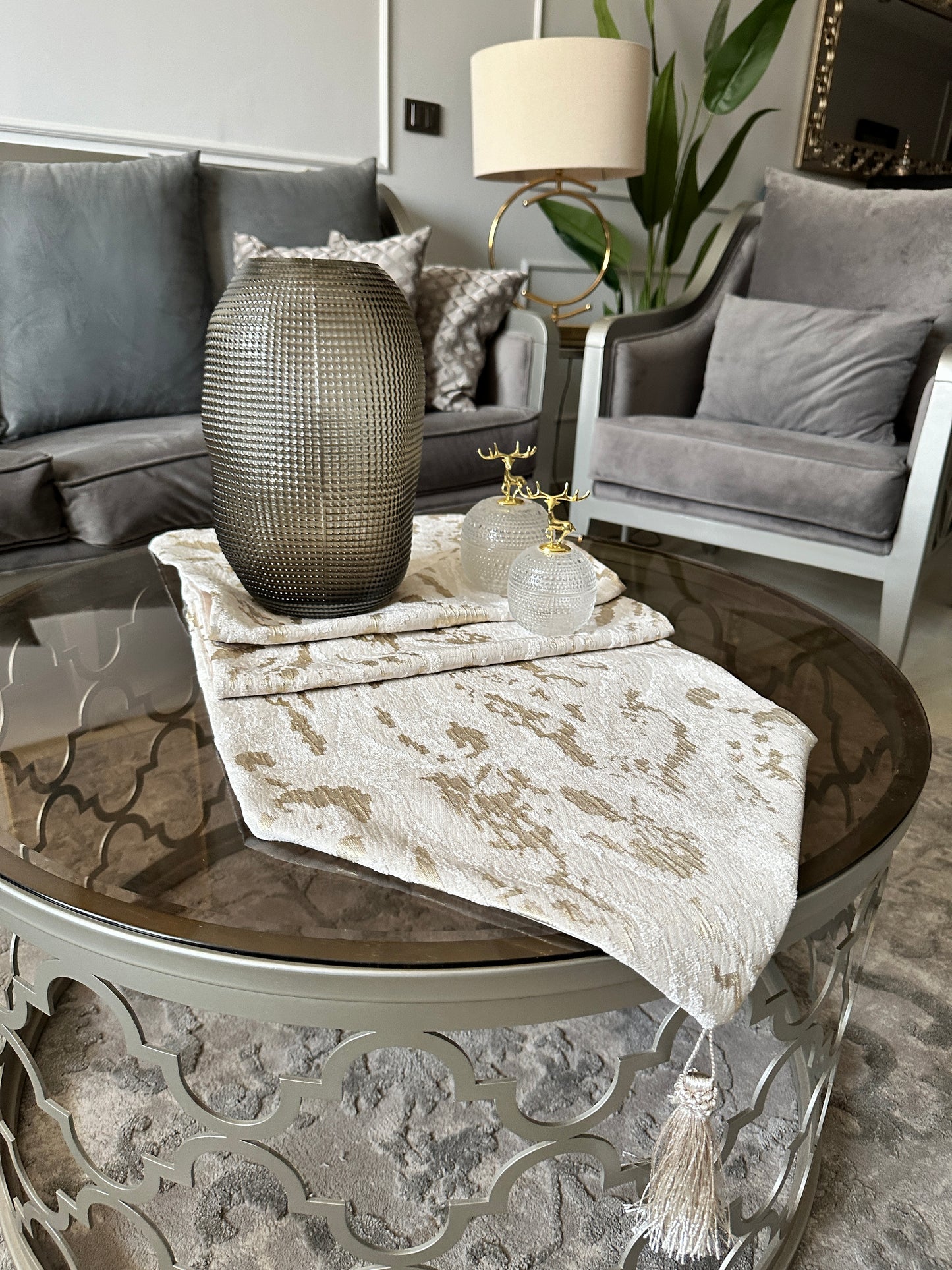 Lavish Mist beige runner