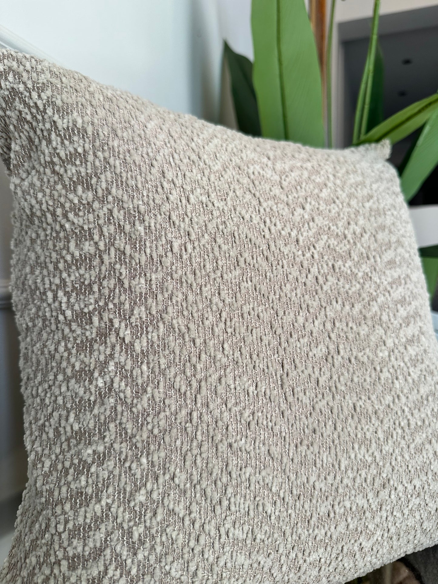 Beige ivory dune cover cushion