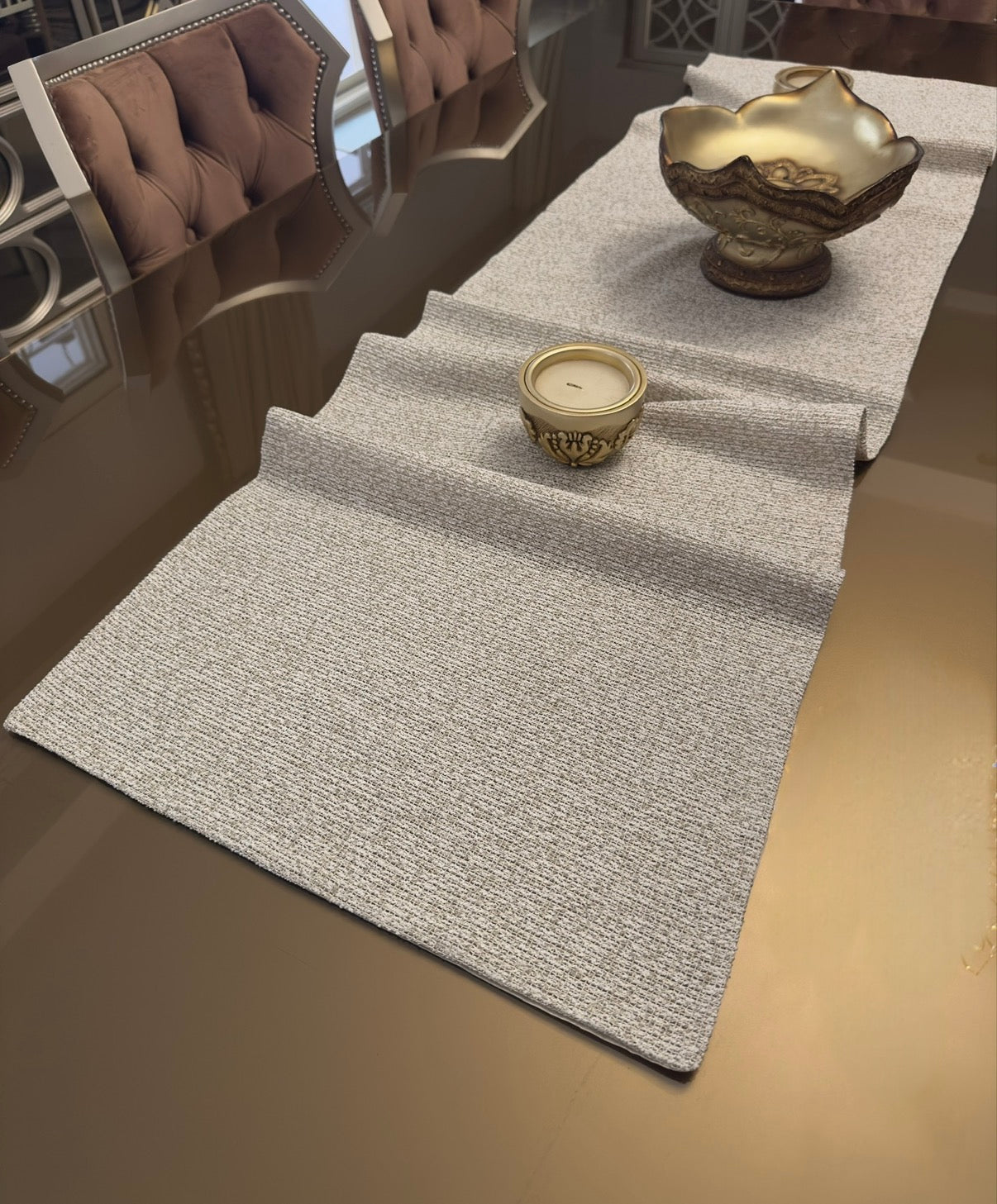 Beige linen stone