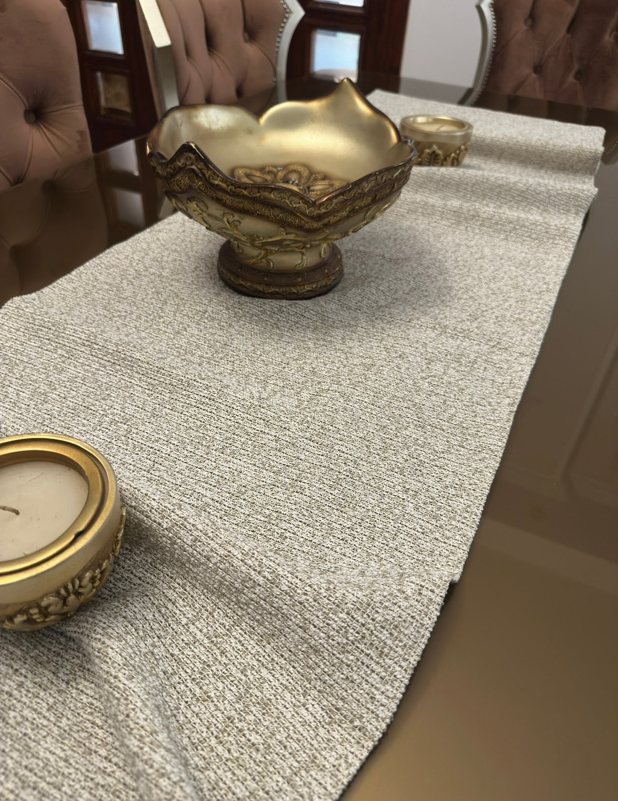 Beige linen stone